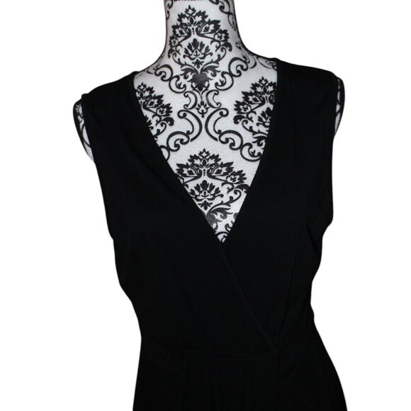 Three Dots Jersey Black Tank Dress Size Large Good Used Condition Comfy - Picture 3 of 10